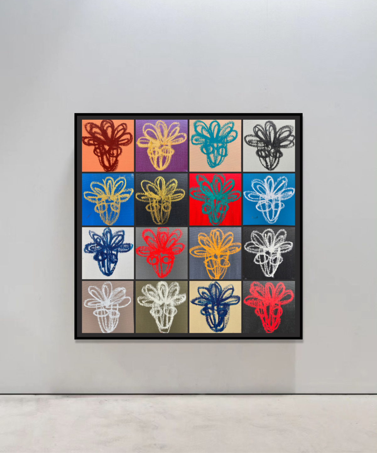 Same Face, Different Backgrounds artwork